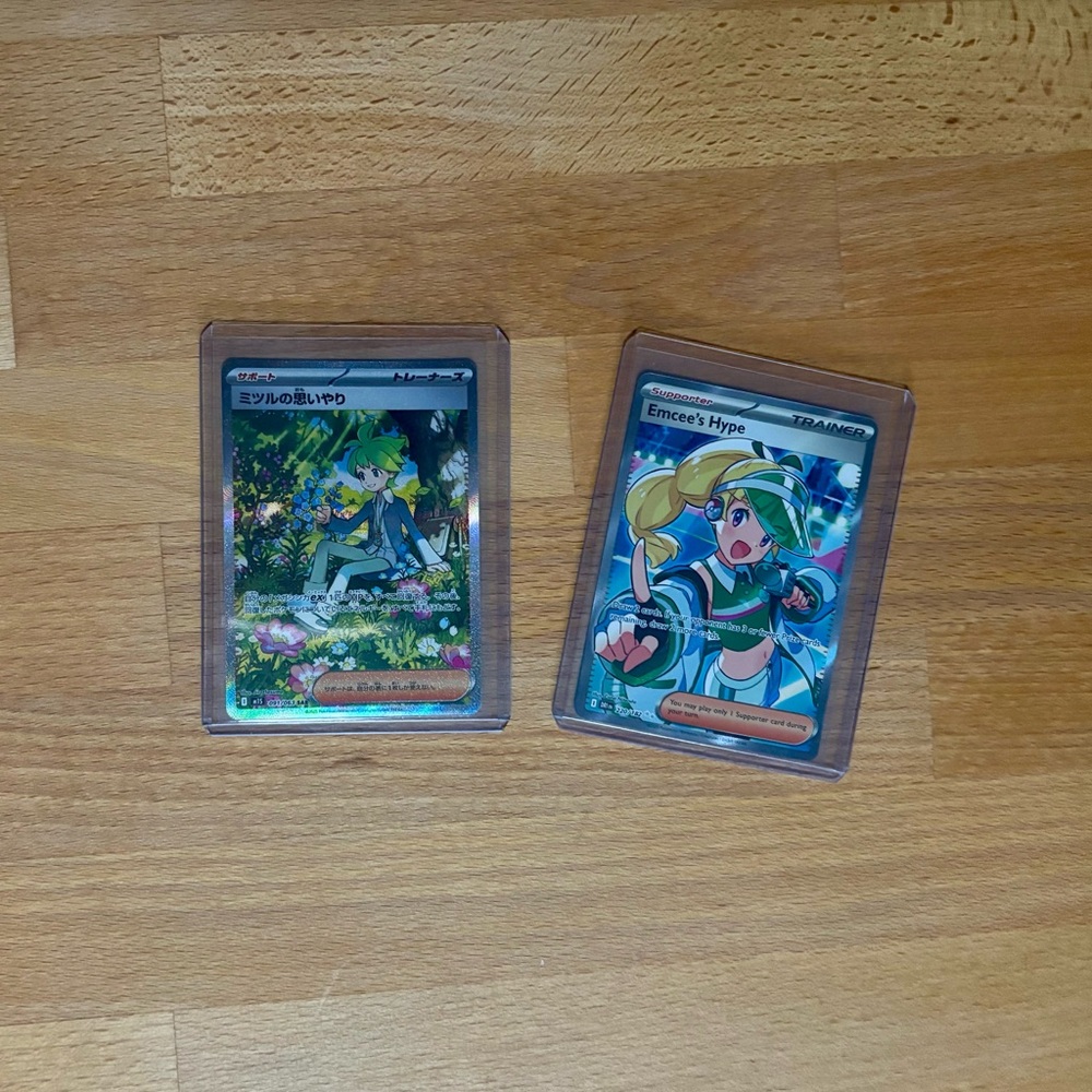 Pokemon Trainer cards.